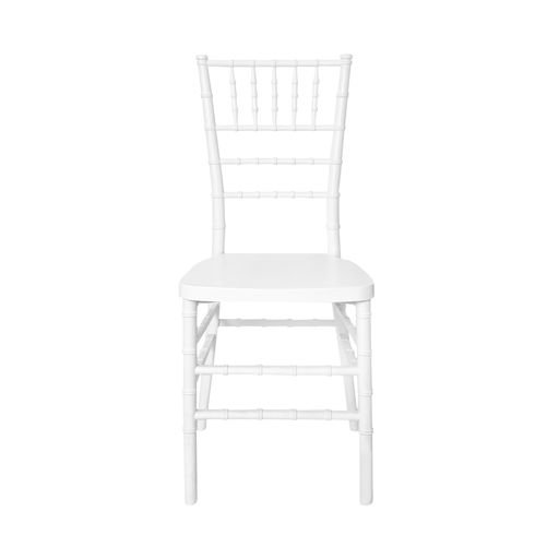 Chair Chiavari ToughResin™ White Mono Frame A Series CCRW MONO AX T Front
