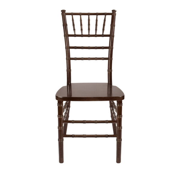 Mahogany ToughResin Mono-Frame Chiavari Chair by Chivari CCRM-MONO-AX-T Front