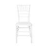 White ToughResin Mono-Frame Chiavari Chair - 48 Unit Bundle by Chivari CCRW-MONO-AX-T-1 Front