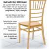 Gold BasicResin Chiavari Chair by Chivari CCPG-v22-SG-T