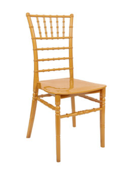 Gold BasicResin Chiavari Chair by Chivari CCPG-V22-SG-T Right