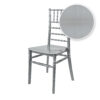 Silver BasicResin Chiavari Chair by Chivari CCPS-v22-SG-T Chair Swatch