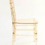 gold champagne resin chair