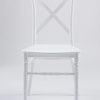 white crossback chair b