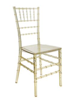 Clear Gold Champagne Resin ThinVisible Chiavari Chair CCRCHG-MONO-THIN-ZG-T Right