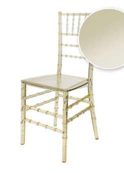 Clear Gold Champagne Resin ThinVisible Chiavari Chair CCRCHG-MONO-THIN-ZG-T Chair Swatch