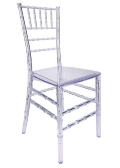 Clear Chair Thinvisible Chiavari Chair Front CCRC-MONO-THIN-ZG-T