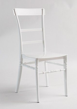 white slatted chair