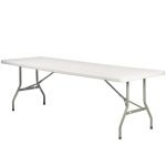96″x30″ Rectangle “Heavy Duty” High Density Plastic Folding Banquet Table