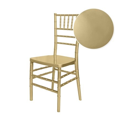 Chair Chiavari ToughResin™ Sparkling Gold Champagne Mono Frame A Series CCRCHGSP MONO AX T Chair Swatch