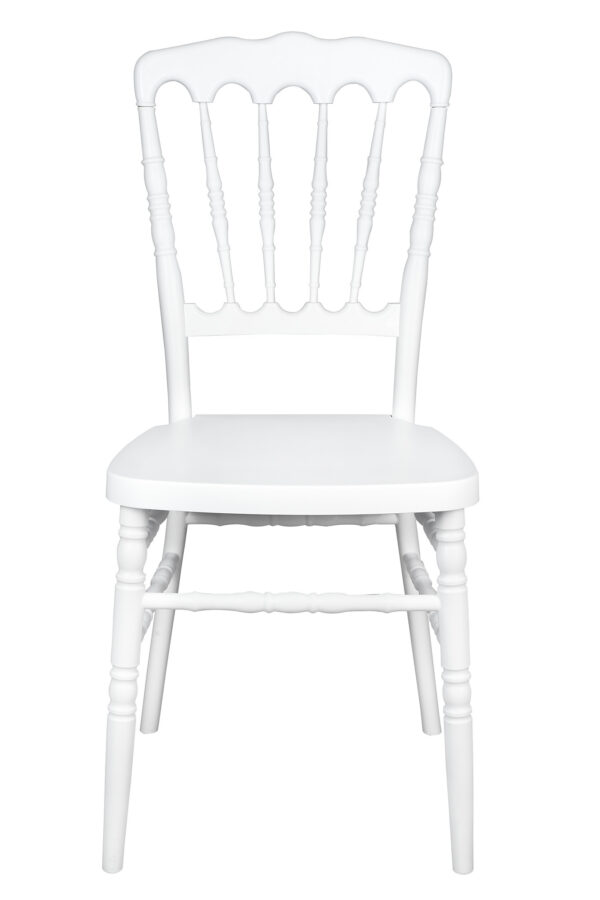 White Steel Skeleton Resin Napoleon Chair CNRW-STEEL-CX-T