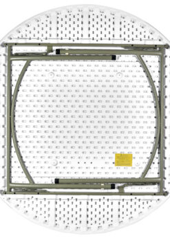 5 foot Round Plastic Banquet Table UnderNeath TPLSRD60-AX1-T