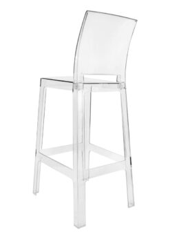 Clear Ghost Barstool with Oval Back BGRO-ZG-T Back