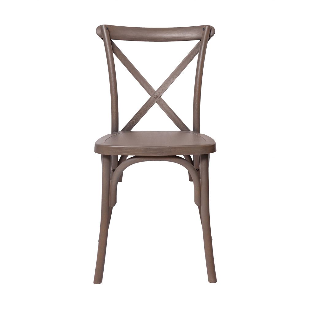 Chair Crossback Resin Gray Z Series CXRG ZG T Front