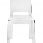 Chair, Ghost, Resin, Square Back, Clear (Z Series) (Does not stack) CGRSQ-ZG-T Front