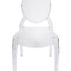 Clear Resin Sophia Ghost Chair Front CGRS-ZG-T