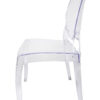 Clear Resin Sophia Ghost Chair left2 CGRS-ZG-T