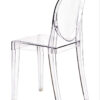 Clear Resin Oval Back Victoria Ghost Chair CGRVC-ZG-T