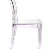 Clear Resin Oval Back Victoria Ghost Chair CGRVC-ZG-T