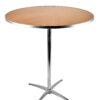 36 inch Plywood Round Cocktail Table TKITRD36M-AX-T