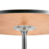 36 inch Plywood Round Cocktail Table closeup sideview TKITRD36M-AX-T