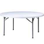 48″ Round “Heavy Duty” High Density Plastic Folding Banquet Table