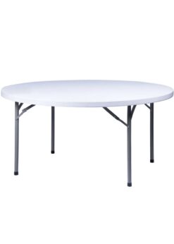 48" Round "Heavy Duty" High Density Plastic Folding Banquet Table