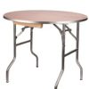 36" Round "Heavy Duty" Plywood Folding Banquet Table, Includes FREE METAL EDGE UPGRADE, $20 Value