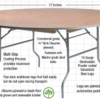 TPLYRD72M-AX-T- 72-Inch Round Heavy Duty Plywood Folding Banquet Table dimensions