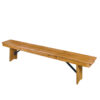 Chestnut 8 Foot (96″ x 12″) Rectangle Farmhouse Table Bench TFARM-BENCH-9612-CHESTNUT-AX-T