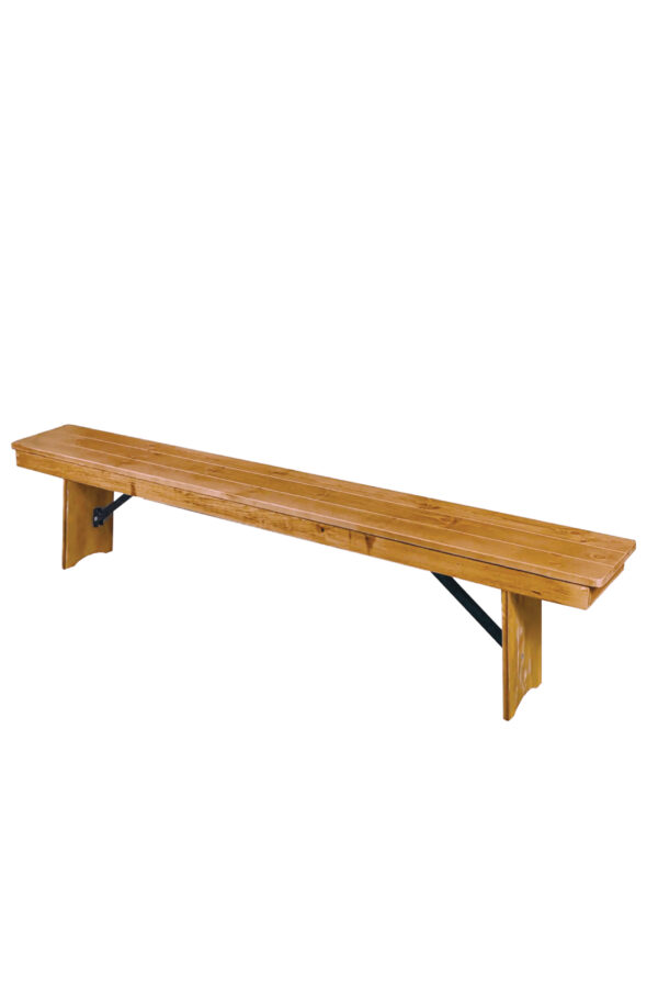 Chestnut 8 Foot (96″ x 12″) Rectangle Farmhouse Table Bench TFARM-BENCH-9612-CHESTNUT-AX-T