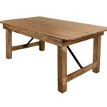 Table Farm Table Rectangle 72×40 Straight Leg Color Chestnut A Series TFARMRT7240 CHESTNUT S LEG AX T Right