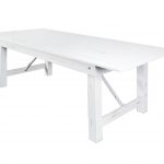 Table Farm Table Rectangle 96×40 Straight Leg Color White Distressed A Series TFARMRT9640 WHITEDIS S LEG AX T Right