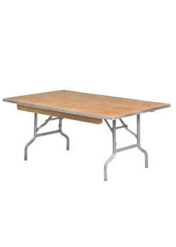 Kids 6 Foot (72″x30″) Rectangle Plywood Table TPLYRT7230M-KID-AX-T