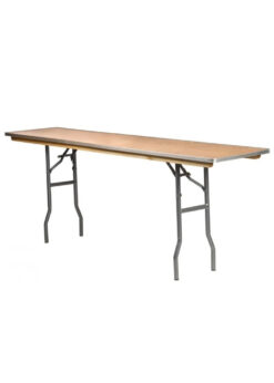 6 Foot (72″x 18″) Rectangle Heavy Duty Plywood Table TPLYRT7218M-AX-T