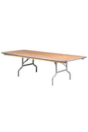 72"x30" Rectangle Children's Plywood Banquet Folding Table, Includes FREE METAL EDGE UPGRADE