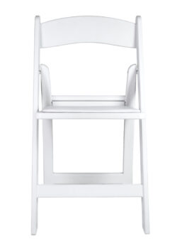 White Resin Folding Chair, 650 lbs Weight Capacity CFRW-CX-T