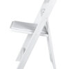 White Resin Folding Chair, 650 lbs Weight Capacity CFRW-CX-T