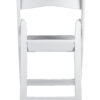 White Resin Folding Chair, 650 lbs Weight Capacity CFRW-CX-T