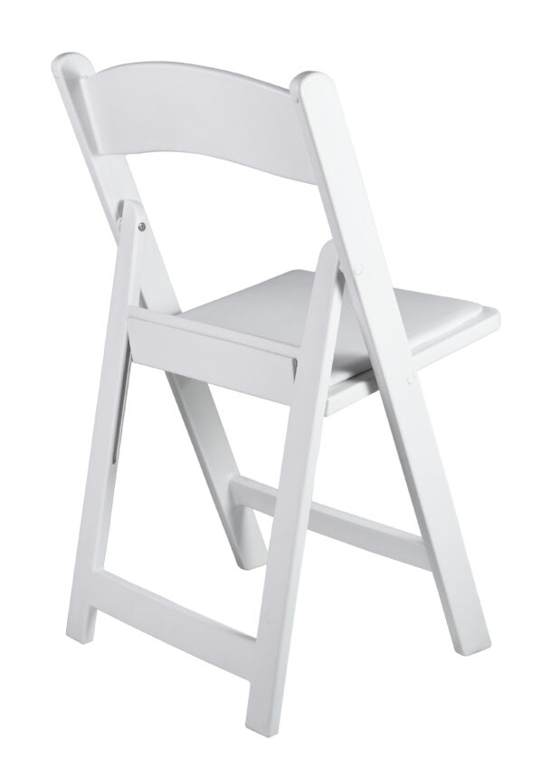 White Resin Folding Chair, 650 lbs Weight Capacity CFRW-CX-T