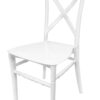 Chair Crossback BasicResin™ - White, Waterproof, Indoor and Outdoor NEW STYLE by Chivari Left CXPW-v22-SG-T