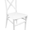 Chair Crossback BasicResin™ - White, Waterproof, Indoor and Outdoor NEW STYLE by Chivari Right 45 CXPW-v22-SG-T