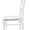 Chair Crossback BasicResin™ - White, Waterproof, Indoor and Outdoor NEW STYLE by Chivari Side CXPW-v22-SG-T