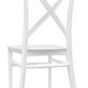 Chair Crossback BasicResin™ - White, Waterproof, Indoor and Outdoor NEW STYLE by Chivari Back CXPW-v22-SG-T