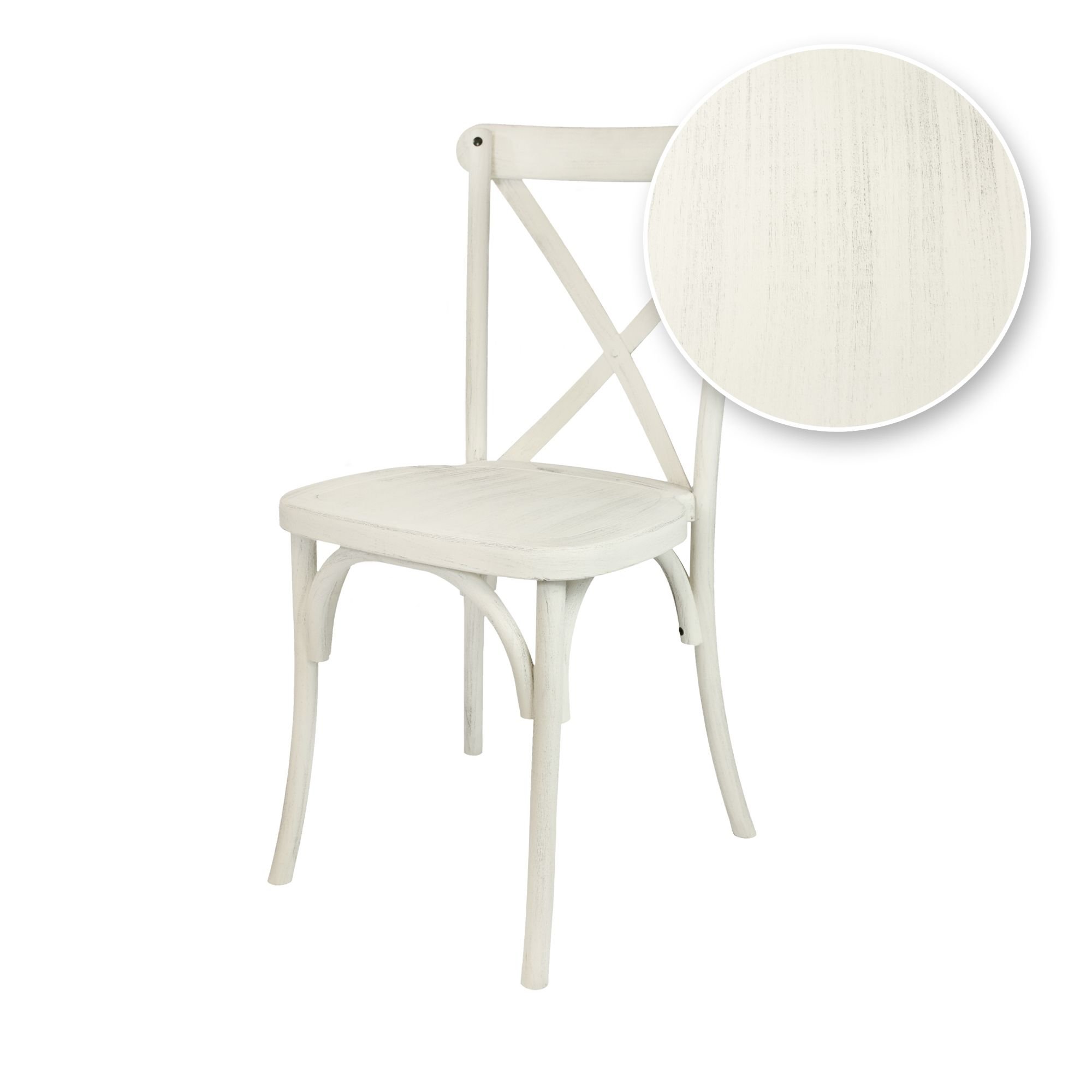 Chair Crossback Resin White Distressed Steel Core C Series CXRWD STEEL CX T Chair Swatch