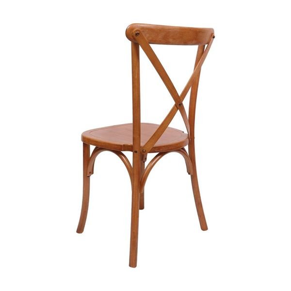 Chair Crossback Wood Chestnut Z Series CXWC ZG T Back