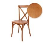 Chair Crossback Wood Chestnut Z Series CXWC ZG T Chair Swatch