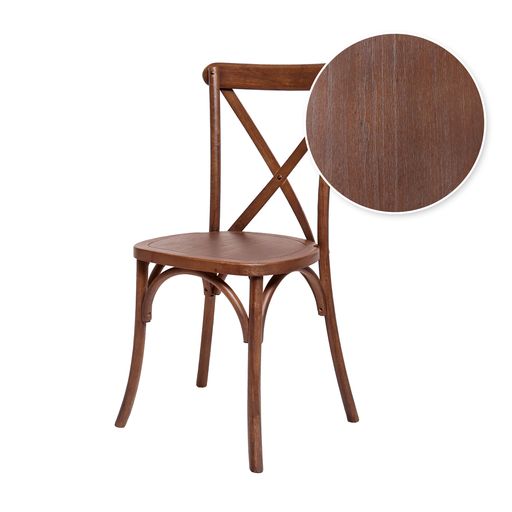 Chair Crossback Wood Fruitwood B Series CXWF BH T Chair Swatch