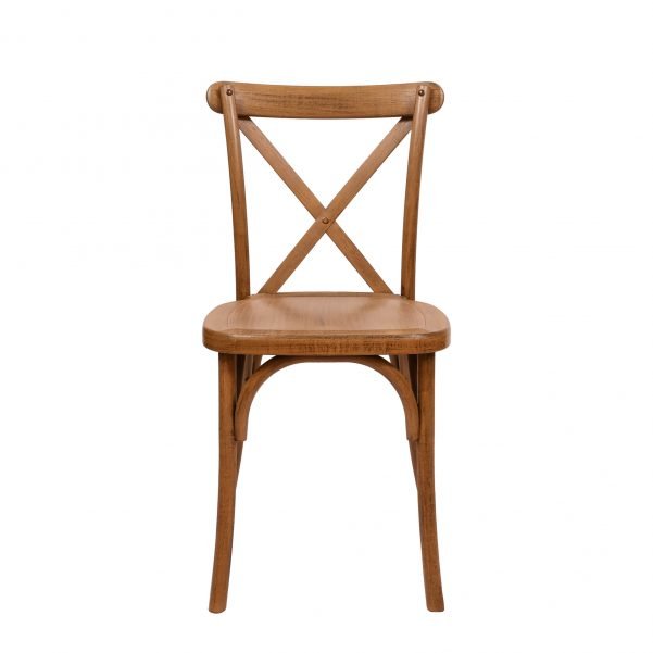 Chair Resin Crossback Chestnut Steel Core CXRC STEEL CX T Front