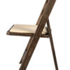 Fruitwood Resin Folding Chair with Tan Cushion CFRF-TAN-AX-T